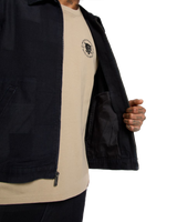 The Dickies Mens Jacquard Eisenhower Jacket in Rinsed
