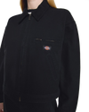 New Canvas Jacket in Stone Washed Black