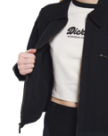 New Canvas Jacket in Stone Washed Black