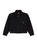 New Canvas Jacket in Stone Washed Black