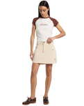 River Ranch Mini Skirt in Whitecap Grey