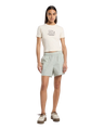 The Dickies Womens Companion Center Logo T-Shirt in Whitecap Grey