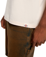 Rope Center Logo T-Shirt in Whitecap Gray