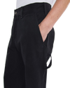 Canvas Carpenter Lightweight Trousers in Black