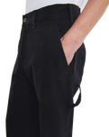 Canvas Carpenter Lightweight Trousers in Black