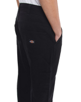 Canvas Carpenter Lightweight Trousers in Black