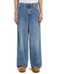 Loose Wave Denim Jeans in Rinsed Blue Fade