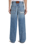 Loose Wave Denim Jeans in Rinsed Blue Fade