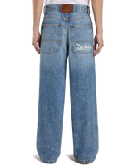 Loose Wave Denim Jeans in Rinsed Blue Fade