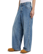 Loose Wave Denim Jeans in Rinsed Blue Fade