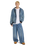 Loose Wave Denim Jeans in Rinsed Blue Fade