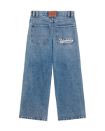 Loose Wave Denim Jeans in Rinsed Blue Fade