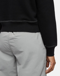 Oakport 1/4 Zip Hoodie in Black