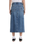 The Dickies Womens Long Denim Skirt in Rinsed Blue & Fade