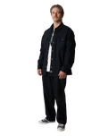 Mike Anderson Lined Shirt Jacket in Black