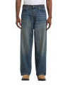 Hilham Extra Loose Straight Jeans in Khaki Tinted Blue