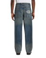 Hilham Extra Loose Straight Jeans in Khaki Tinted Blue