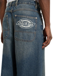 Hilham Extra Loose Straight Jeans in Khaki Tinted Blue