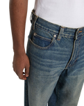 Hilham Extra Loose Straight Jeans in Khaki Tinted Blue