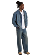 Hilham Extra Loose Straight Jeans in Khaki Tinted Blue