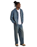 Hilham Extra Loose Straight Jeans in Khaki Tinted Blue