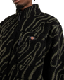 Mount Hope Printed Fleece Jacket in Black