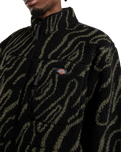Mount Hope Printed Fleece Jacket in Black