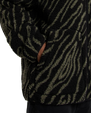 Mount Hope Printed Fleece Jacket in Black