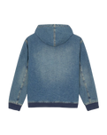 Hilham Hooded Jacket in Khaki Tinted Blue