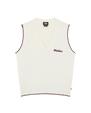 Slayden Knit Vest in Egret