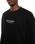 Waffle Long Sleeve T-Shirt in Black
