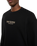 Waffle Long Sleeve T-Shirt in Black