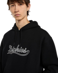 Loose Wave Hoodie in Black