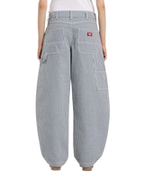 Hickory Loose Straight Carpenter Trousers in Retro Indigo