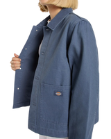 Unlined Canvas Chore Jacket in Retro Indigo