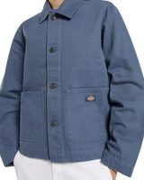 Unlined Canvas Chore Jacket in Retro Indigo