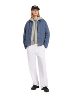Unlined Canvas Chore Jacket in Retro Indigo