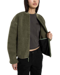 Central Sherpa Bomber Jacket in Sea Spray