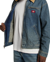 Denim Painter Jacket in Khaki Tinted Blue