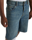 958 13" Loose Denim Shorts in Khaki Tinted Blue