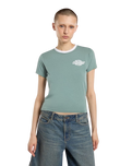 Plainville Ringer T-shirt in Stormy Sea