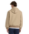 Unlined Canvas Hooded Bomber Jacket in Desert Sand