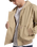 Unlined Canvas Hooded Bomber Jacket in Desert Sand