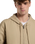 Unlined Canvas Hooded Bomber Jacket in Desert Sand