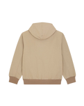 Unlined Canvas Hooded Bomber Jacket in Desert Sand