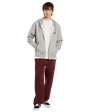 The Dickies Mens Bolivar Zip Hoodie in Grey Melange
