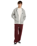 The Dickies Mens Bolivar Zip Hoodie in Grey Melange