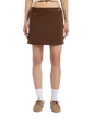 Union Wrap Skirt in Timber Brown