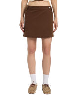 Union Wrap Skirt in Timber Brown