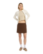 Union Wrap Skirt in Timber Brown
